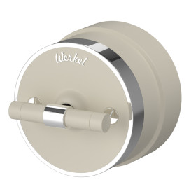 Выключатель на 4 положения двухклавишный Vintage слоновая кость матовый/хром W5822055