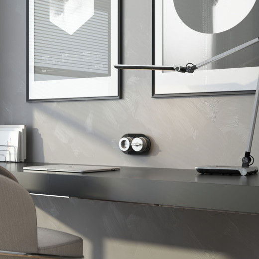 Выключатель на 4 положения двухклавишный Vintage серебро матовый/хром W5822054