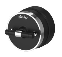 Переключатель/выключатель одноклавишный Vintage черный матовый/хром W5812051