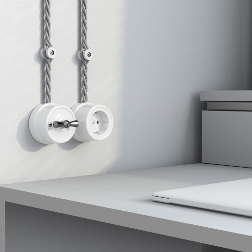 Изоляторы 100 шт белый матовый Vintage W6433401