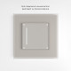 Умный сенсорный выключатель одноклавишный (дымчатый) W4513641