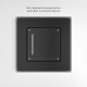 Умный сенсорный выключатель одноклавишный (черный) W4513008
